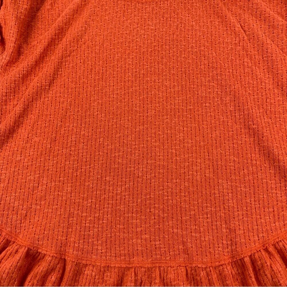 Maeve By Anthropologie Women's Ruffle Pullover Orange Cowl Neck Sweater  Size: S - Picture 6 of 15